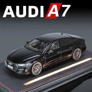1:24 Audi A7 Alloy Toy Car Model Wheel Steering Sound and Light Children’s Toy Collectibles Birthday Gift