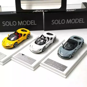 SOLO 1:64 SF90 Supercar Alloy Car Diecasts & Toy Vehicles Car Model Miniature Scale Model Car Toys For Children