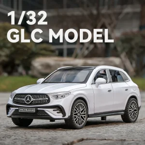 1:32 Benz GLC400 SUV GLC Alloy Car Model Sound and Light Pull Back Children’s Toy Collectibles Birthday gift