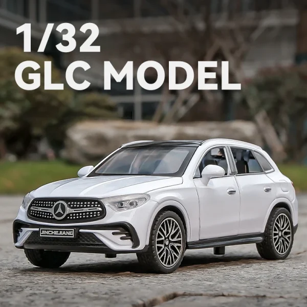 1:32 Benz GLC400 SUV GLC Alloy Car Model Sound and Light Pull Back Children's Toy Collectibles Birthday gift