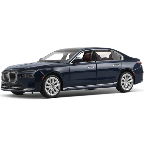 1:24 BMW I7 G70 limousine Alloy Die Cast Toy Car Model Sound and Light Children's Toy Collectibles Birthday gift - Image 3