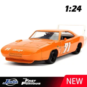 JADA 1:24 Dom’s Charger Daytona 1969 Alloy Car Diecasts & Toy Vehicles Car Model Miniature Scale Model Car For Children