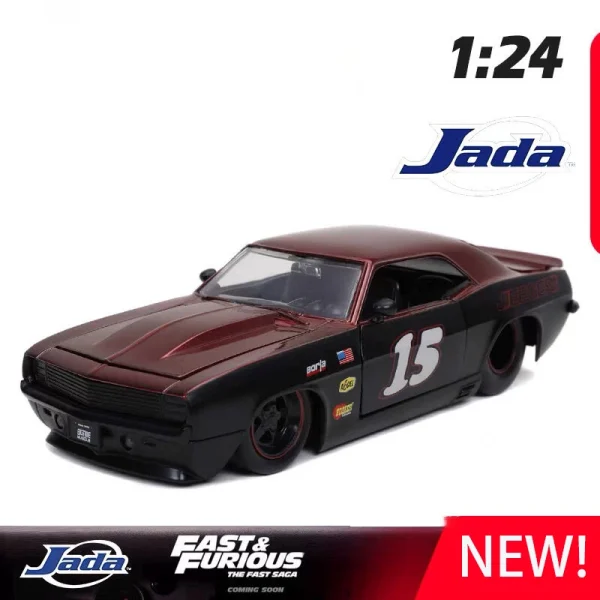 JADA 1:24 Chevrolet Camaro 1969 Alloy Car Diecasts & Toy Vehicles Car Model Miniature Scale Model Car For Children