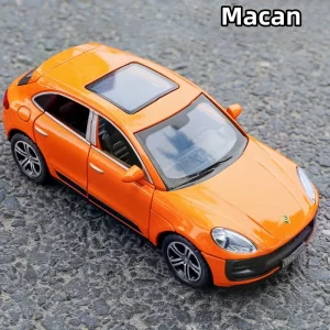 1:32 Macan SUV Alloy Die Cast Toy Car Model Sound and Light Pull Back Children’s Toy Collectibles Birthday gift