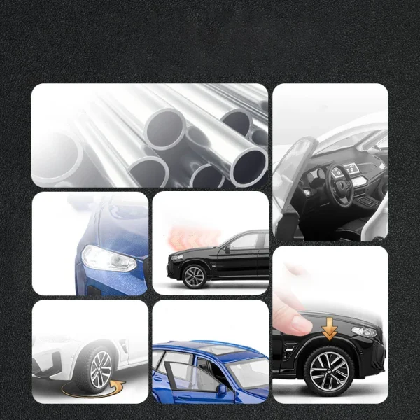 1:32 X3M X3 SUV 2025 Alloy Die Cast Toy Car Model Sound and Light Pull Back Children's Toy Collectibles Birthday gift - Image 6