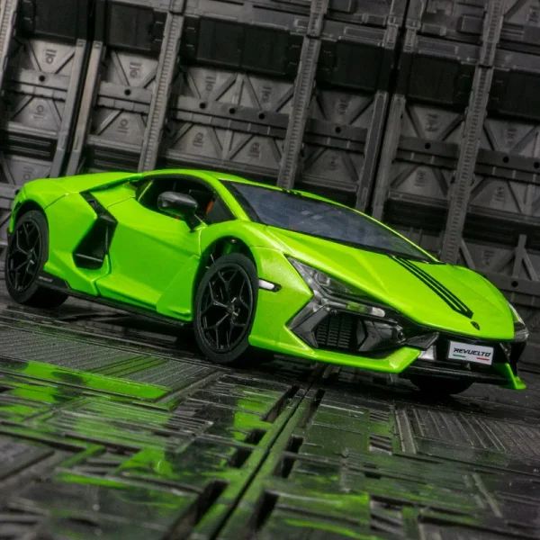 1:24 Lamborghini Revuelto Supercar Alloy Car Model Sound and Light Children's Toy Collectibles Birthday gift