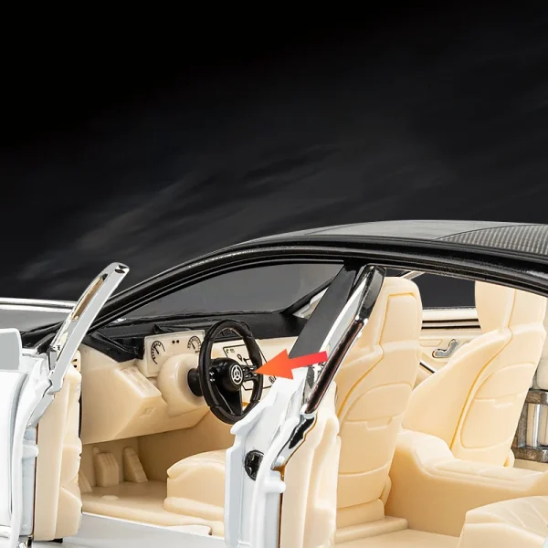 1:22 Benz Maybach S680 Alloy Model Car Toy Diecasts Casting Sound and Light Car Toys For Children Vehicle - Image 3