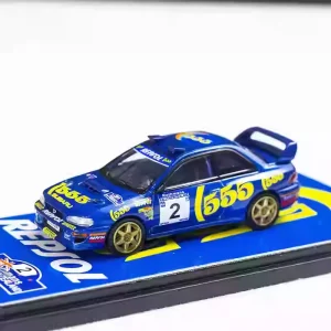 Fine Works 1:64 WRC STI 1998 Rallycar Alloy Car Diecasts & Toy Vehicles Car Model Miniature Scale Model Car Toys For Children