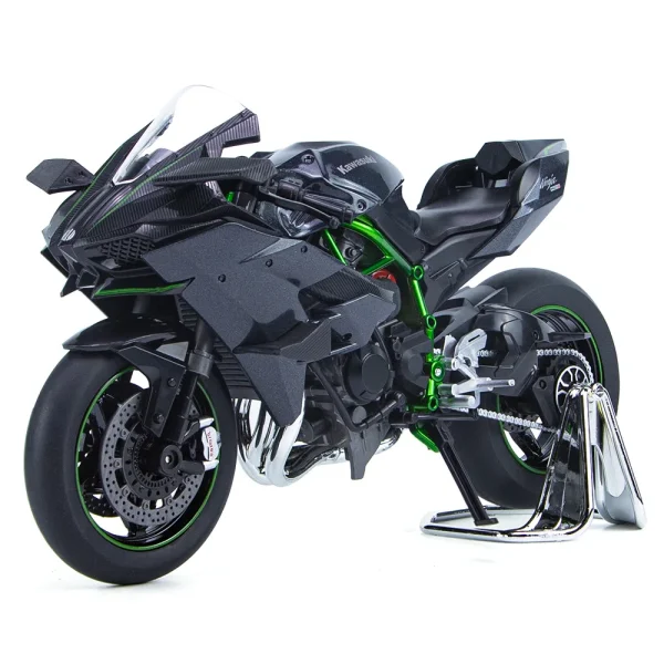 1:9 Kawasaki H2R Ninja V4S S1000RR Alloy Die Cast Motorcycle Model Toy Vehicle Carrying lights Off Road Autocycle Toys Car - Image 5