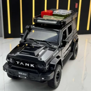 1:24 Tank 300 2024 Off-Road Vehicle Alloy Car Model Sound and Light Pull Back Children’s Toy Collectibles Birthday gift