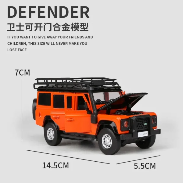 1:32 Defender 2010 Off-road Alloy Car Model Diecasts & Toy Vehicles Toy Cars For Children Collection Gifts Boy Toy - Image 3