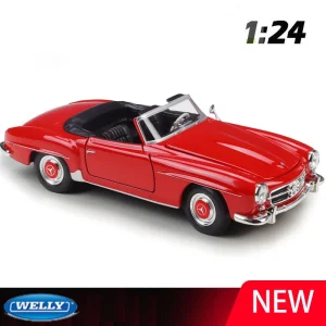 WELLY 1:24 Mercedes-Benz 190SL 1955 Alloy Car Diecasts & Toy Vehicles Car Model Miniature Scale Model Car For Children