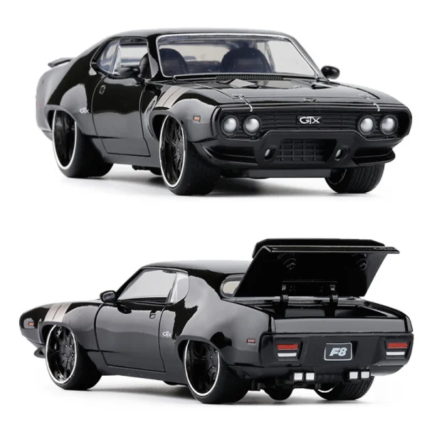 JADA 1:24 PLYMOUTH GTX Fast & Furious Alloy Car Diecasts & Toy Vehicles Car Model Miniature Scale Model Car For Children - Image 5