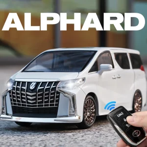 1:24 Toyota Alphard Key Control Alloy Car Model Sound and Light Pull Back Children’s Toy Collectibles Birthday gift