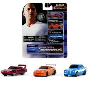 JADA 4.2cm Fast & Furious Supra Eclipse Charger Alloy Diecasts & Toy Vehicles Car Model Miniature Scale Model Car For Children