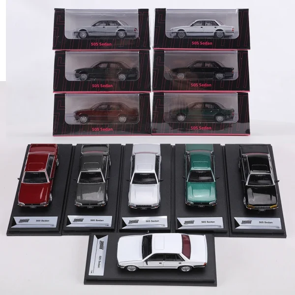 DCT 1/64 Peugeot 505 Sedan Alloy Car Diecasts & Toy Vehicles Car Model Miniature Scale Model Car For Children - Image 4