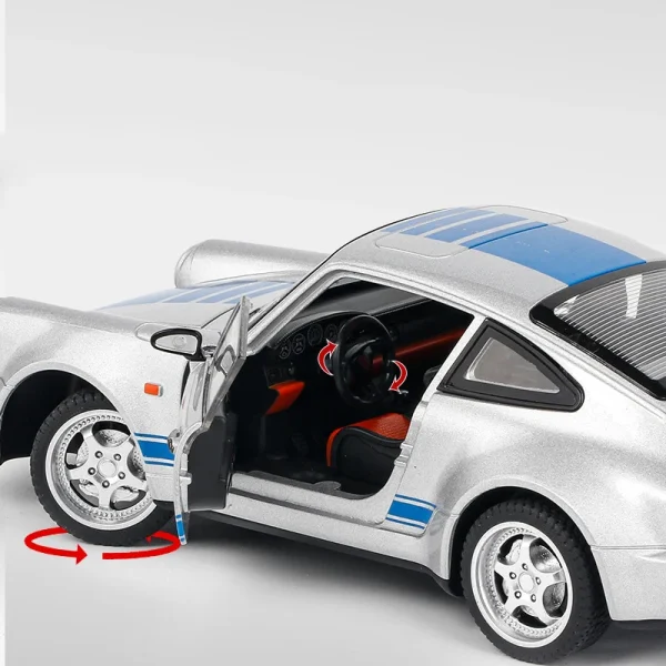1:24 911 964 Carrera RS Alloy Car Diecasts & Toy Vehicles Car Model Sound and light Pull back Car Toys For Kids Gifts - Image 6