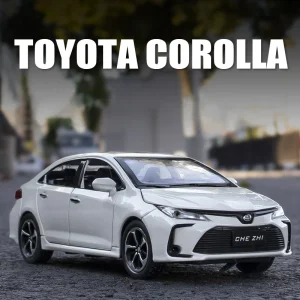 1:32 Corolla Hybrid Alloy Car Diecasts & Toy Vehicles Car Model Sound and light Pull back Car Toys For Kids Gifts
