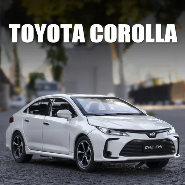 1:32 Corolla Hybrid Alloy Car Diecasts & Toy Vehicles Car Model Sound and light Pull back Car Toys For Kids Gifts