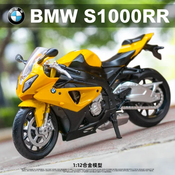 1:12 BMW S1000RR Die Cast Motorcycle Model Toy Vehicle Collection Autobike Shork-Absorber Off Road Autocycle Toys Car - Image 3