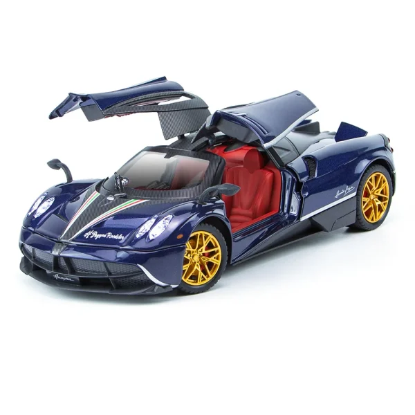 1:24 Pagani Huayra Dinastia Supercar Alloy Car Die-casting Model Sound and Light Car Model Toy Collection Children gift - Image 7