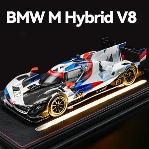 1:24 BMW M Hybrid V8 Super Racing Alloy Car Model Sound and Light Children’s Toy Collectibles Birthday gift
