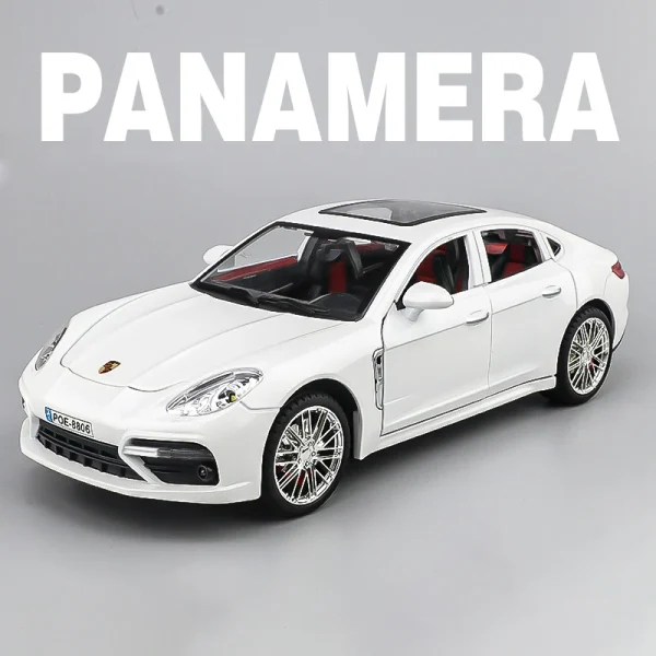 1:18 Panamera Supercar Alloy Car Model Sound and Light Children's Toy Collectibles Birthday gift - Image 5