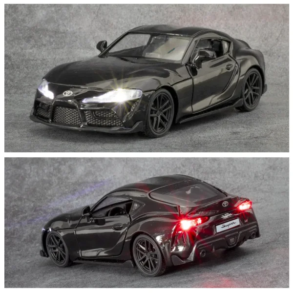 1:32 Toyota Supra GR Fast & Furious Supercar Alloy Car Model Sound and Light Pull Back Children's Toy Collectibles Birthday gift - Image 3