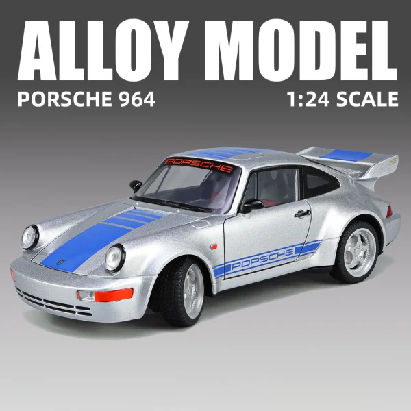1:24 911 964 Carrera RS Alloy Car Diecasts & Toy Vehicles Car Model Sound and light Pull back Car Toys For Kids Gifts - Image 3