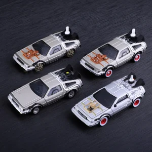 TOMY DMC-12 DeLorean DMC I II III Back To The Future Time Machine Mr.Fusion Diecast Toy Vehicle Car Model