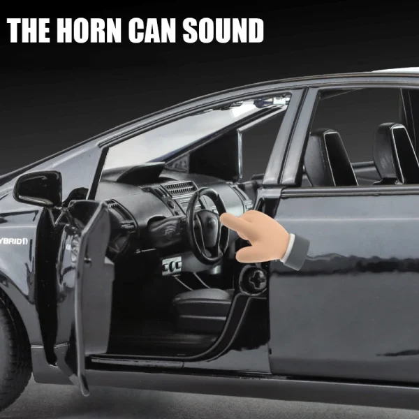 1:32 Prius SUV Alloy Muscle Car Model Sound and Light Pull Back Children's Toy Collectibles Birthday gift - Image 4