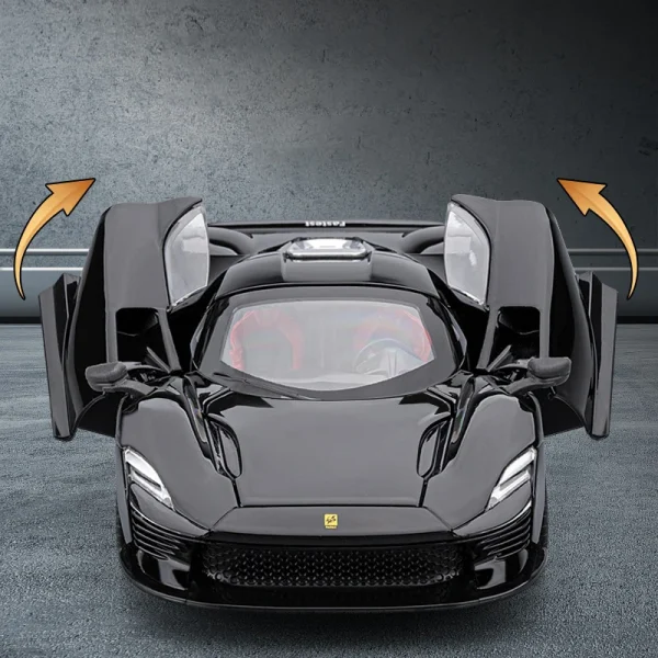 1:22 Daytona SP3 Supercar Alloy Car Diecasts & Toy Vehicles Metal Toy Car Model Sound and light Collection Kids Toy - Image 5