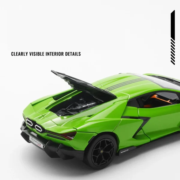 1:24 Lamborghini Revuelto Supercar Alloy Car Model Sound and Light Children's Toy Collectibles Birthday gift - Image 6