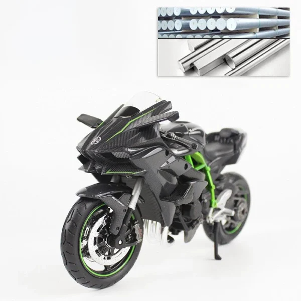 Maisto 1/12 Kawasaki H2R Ninja Assembled Version Motorcycle Model Toy Vehicle Collection Shork-Absorber Off Road Autocycle Toy - Image 5