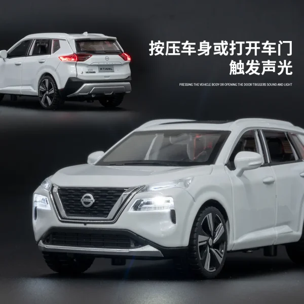 1:32 Nissan X-Trail SUV Alloy Car Diecasts & Toy Vehicles Car Model Sound and light Car Toys For Kids Gifts - Image 2