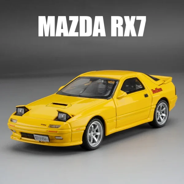 1:32 Mazda RX7 AE86 JDM Mazda MX5 Car Model Alloy Car Die Cast Toy Car Model Sound and light Children's Toy Collectibles - Image 6