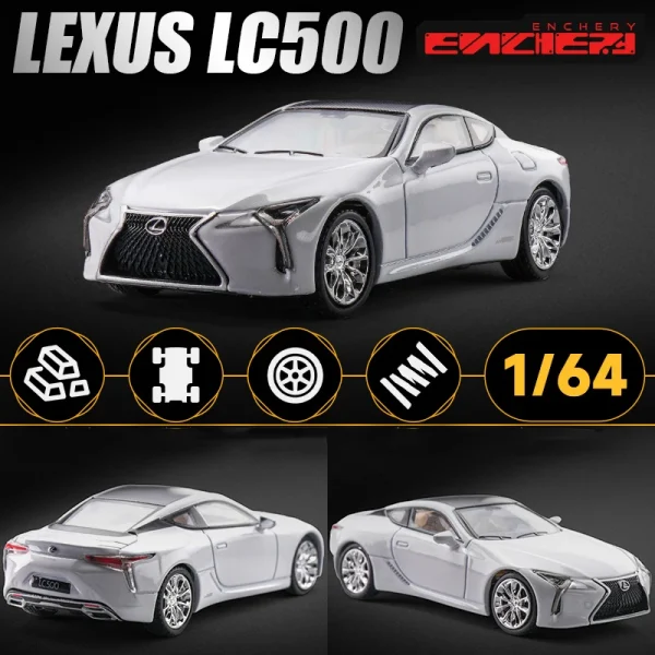 1:64 LEXUS LC500 LS500h Alloy Car Diecasts & Toy Vehicles Car Model Miniature Scale Model Car For Children - Image 3