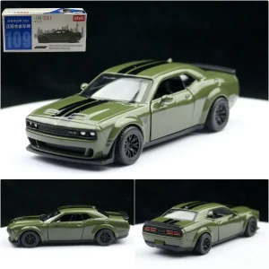 1:44 Dodge Challenger hellcat SRT 2022 Alloy Car Diecasts & Toy Vehicles Car Model Miniature Scale Model Car For Children