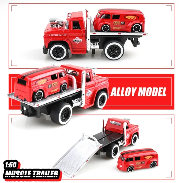 1:60 Muscle Transports Vehicle Set Series Alloy Die Cast Toy Car Model Sound and Light Children's Toy Collectibles Birthday gift - Image 5