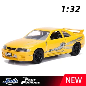 JADA 1:32 Fast & Furious Skyline GTR R33 Alloy Car Diecasts & Toy Vehicles Car Model Miniature Scale Model Car For Children