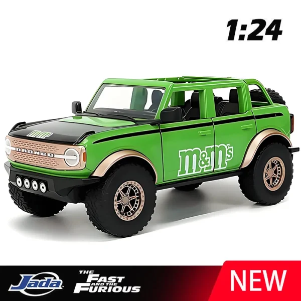 JADA 1:24 Bronco 2021 Alloy Car Diecasts & Toy Vehicles Car Model Miniature Scale Model Car For Children