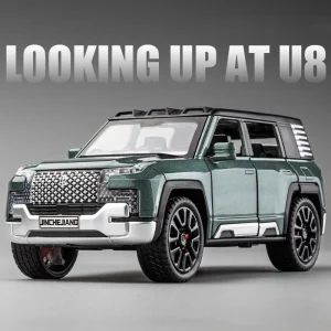 1:32 BYD Look UPAT U8 SUV Alloy Die Cast Toy Car Model Sound and Light Pull Back Children’s Toy Collectibles Birthday gift