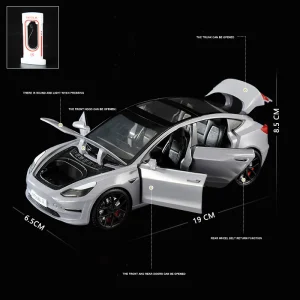 1:24 Model 3 Model Y Model S Model X Alloy Die Cast Car Model Sound and Light Children’s Toy Collectibles Birthday gift