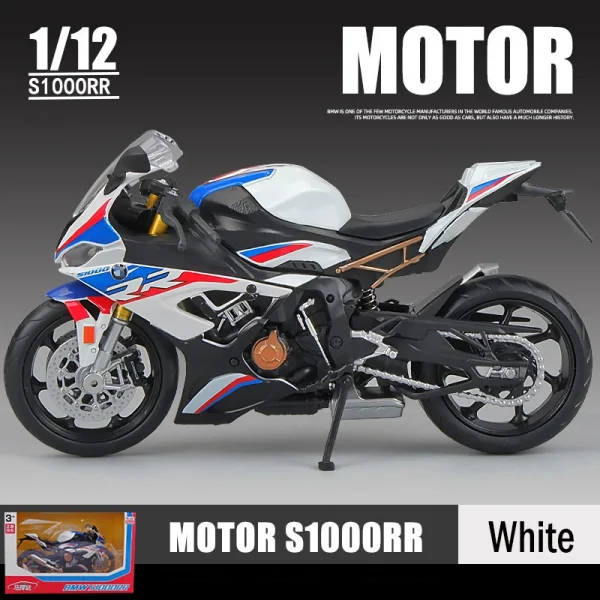 1:12 BMW S1000RR 2021 Die Cast Motorcycle Model Toy Vehicle Collection Autobike Shork-Absorber Off Road Autocycle Toys Car - Image 5