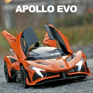1:32 Apollo Project EVO Alloy Cast Toy Car Model Sound and Light Children’s Toy Collectibles Birthday gift