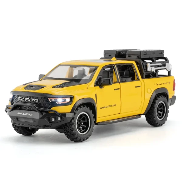 1:32 Dodge RAM 1000 TRX Mammoth Picku Alloy Car Model Sound and Light Pull Back Children's Toy Collectibles Birthday gift - Image 5