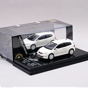 PARA 1:64 Civic Type R EP3 2001 Alloy Car Diecasts & Toy Vehicles Car Model Miniature Scale Model Car Toys For Children