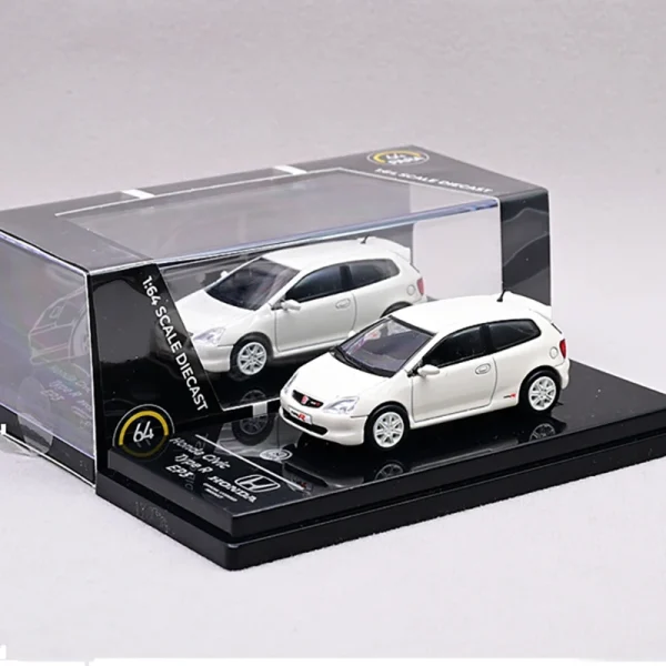 PARA 1:64 Civic Type R EP3 2001 Alloy Car Diecasts & Toy Vehicles Car Model Miniature Scale Model Car Toys For Children