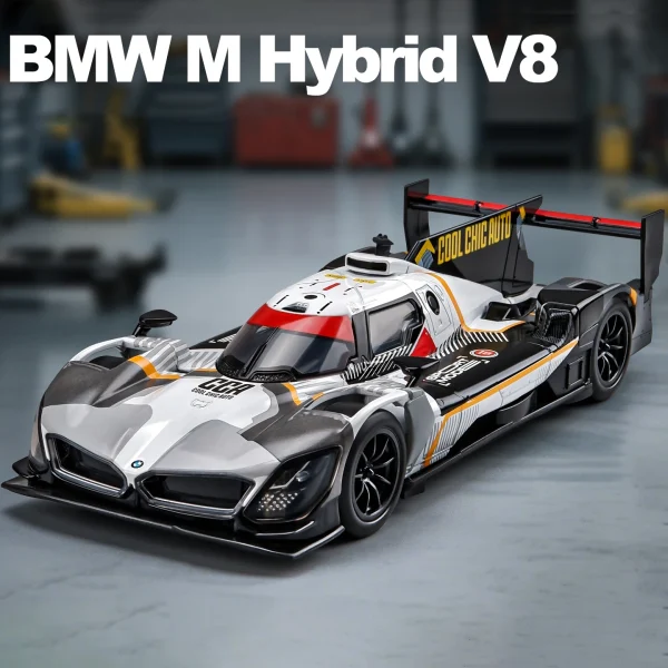1:24 BMW M Hybrid V8 Super Racing Alloy Car Model Sound and Light Children's Toy Collectibles Birthday gift - Image 5