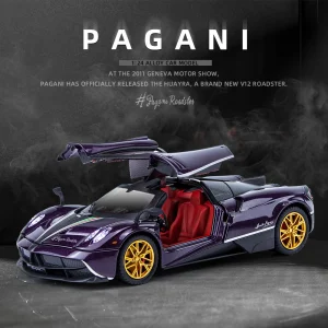 1:24 Pagani Huayra Dinastia Supercar Alloy Car Die-casting Model Sound and Light Car Model Toy Collection Children gift